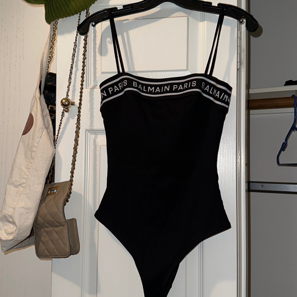 Balmain one piece swimsuit/bodysuit